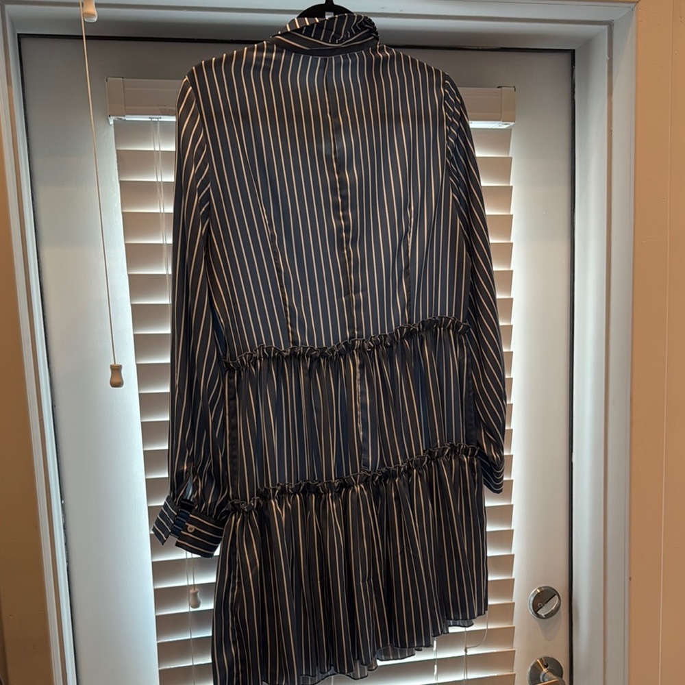 Maje Blue and White Striped Dress - Picture 6 of 6